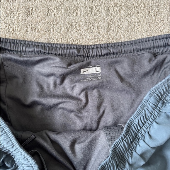 NIKE men’s blue athletic drawstring shorts size large - Picture 3 of 4